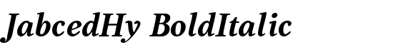 JabcedHy BoldItalic - Download Thousands of Free Fonts at FontZone.net