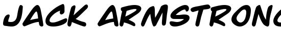 Jack Armstrong Bold - Download Thousands of Free Fonts at FontZone.net