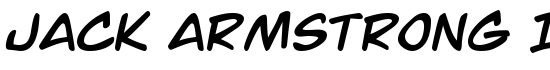 Jack Armstrong Italic - Download Thousands of Free Fonts at FontZone.net