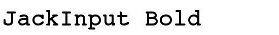 JackInput Bold - Download Thousands of Free Fonts at FontZone.net