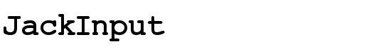 JackInput - Download Thousands of Free Fonts at FontZone.net