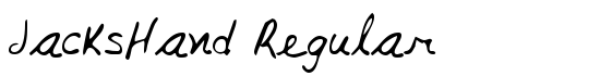 JacksHand Regular - Download Thousands of Free Fonts at FontZone.net