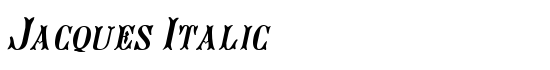 Jacques Italic - Download Thousands of Free Fonts at FontZone.net