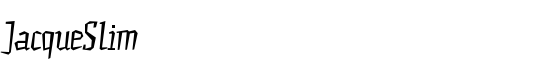 JacqueSlim - Download Thousands of Free Fonts at FontZone.net