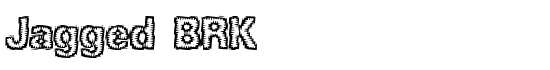 Jagged BRK - Download Thousands of Free Fonts at FontZone.net