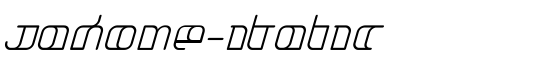Jakone-Italic - Download Thousands of Free Fonts at FontZone.net