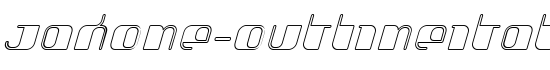 Jakone-OutlineItalic - Download Thousands of Free Fonts at FontZone.net