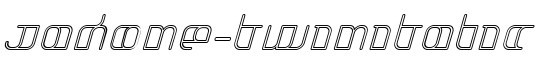 Jakone-TwinItalic - Download Thousands of Free Fonts at FontZone.net