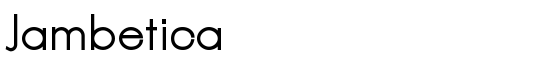 Jambetica - Download Thousands of Free Fonts at FontZone.net