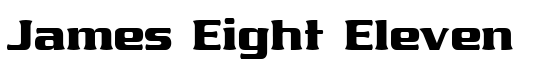 James Eight Eleven - Download Thousands of Free Fonts at FontZone.net
