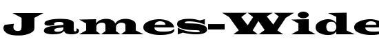 James-WideExt-Normal - Download Thousands of Free Fonts at FontZone.net