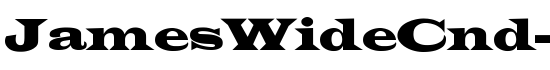 JamesWideCnd-No - Download Thousands of Free Fonts at FontZone.net