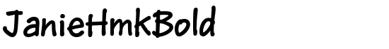 JanieHmkBold - Download Thousands of Free Fonts at FontZone.net