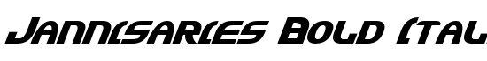 Jannisaries Bold Italic - Download Thousands of Free Fonts at FontZone.net