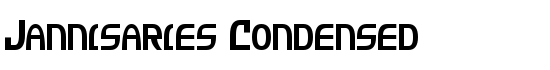 Jannisaries Condensed - Download Thousands of Free Fonts at FontZone.net