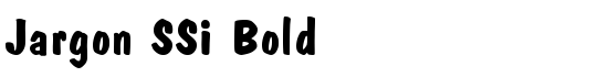 Jargon SSi Bold - Download Thousands of Free Fonts at FontZone.net