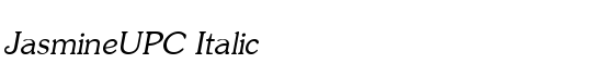 JasmineUPC Italic - Download Thousands of Free Fonts at FontZone.net