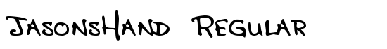 JasonsHand Regular - Download Thousands of Free Fonts at FontZone.net
