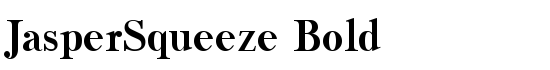 JasperSqueeze Bold - Download Thousands of Free Fonts at FontZone.net