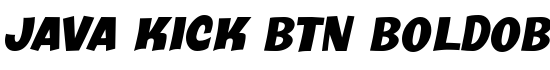 Java Kick BTN BoldOblique - Download Thousands of Free Fonts at FontZone.net