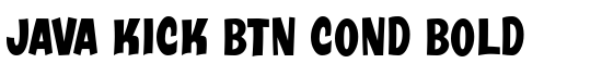 Java Kick BTN Cond Bold - Download Thousands of Free Fonts at FontZone.net