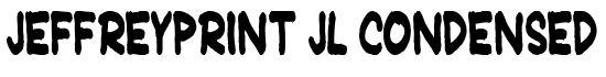 JeffreyPrint JL Condensed - Download Thousands of Free Fonts at FontZone.net