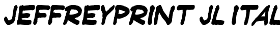 JeffreyPrint JL Italic - Download Thousands of Free Fonts at FontZone.net