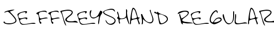 JeffreysHand Regular - Download Thousands of Free Fonts at FontZone.net