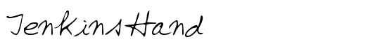 JenkinsHand - Download Thousands of Free Fonts at FontZone.net