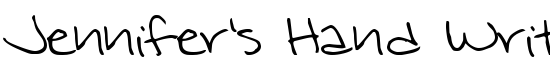 Jennifer's Hand Writing - Download Thousands of Free Fonts at FontZone.net