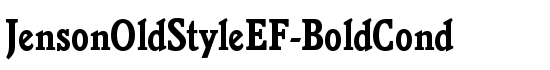 JensonOldStyleEF-BoldCond - Download Thousands of Free Fonts at FontZone.net