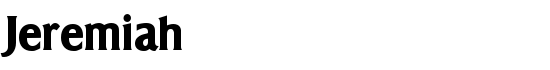 Jeremiah - Download Thousands of Free Fonts at FontZone.net