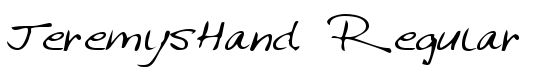 JeremysHand Regular - Download Thousands of Free Fonts at FontZone.net