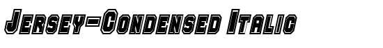 Jersey-Condensed Italic - Download Thousands of Free Fonts at FontZone.net