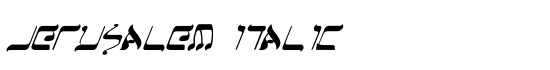Jerusalem Italic - Download Thousands of Free Fonts at FontZone.net