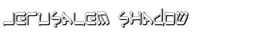 Jerusalem Shadow - Download Thousands of Free Fonts at FontZone.net