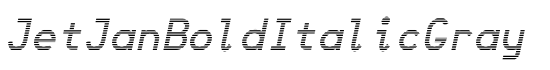 JetJanBoldItalicGray - Download Thousands of Free Fonts at FontZone.net