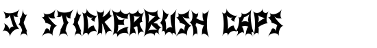 JI Stickerbush Caps - Download Thousands of Free Fonts at FontZone.net