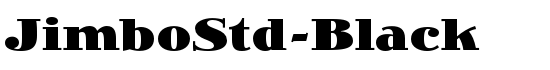 JimboStd-Black - Download Thousands of Free Fonts at FontZone.net
