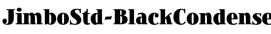 JimboStd-BlackCondensed - Download Thousands of Free Fonts at FontZone.net