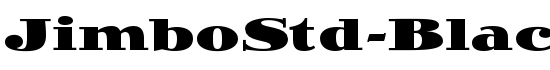 JimboStd-BlackExpanded - Download Thousands of Free Fonts at FontZone.net