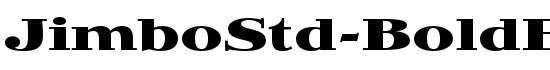 JimboStd-BoldExpanded - Download Thousands of Free Fonts at FontZone.net