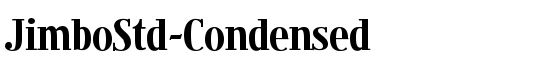 JimboStd-Condensed - Download Thousands of Free Fonts at FontZone.net