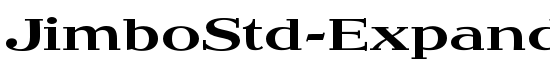 JimboStd-Expanded - Download Thousands of Free Fonts at FontZone.net