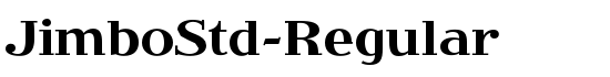 JimboStd-Regular - Download Thousands of Free Fonts at FontZone.net
