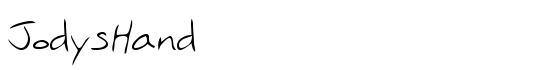 JodysHand - Download Thousands of Free Fonts at FontZone.net