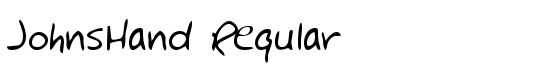 JohnsHand Regular - Download Thousands of Free Fonts at FontZone.net