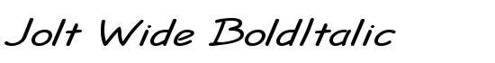 Jolt Wide BoldItalic - Download Thousands of Free Fonts at FontZone.net