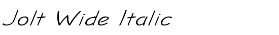 Jolt Wide Italic - Download Thousands of Free Fonts at FontZone.net