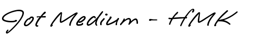 Jot Medium - HMK - Download Thousands of Free Fonts at FontZone.net
